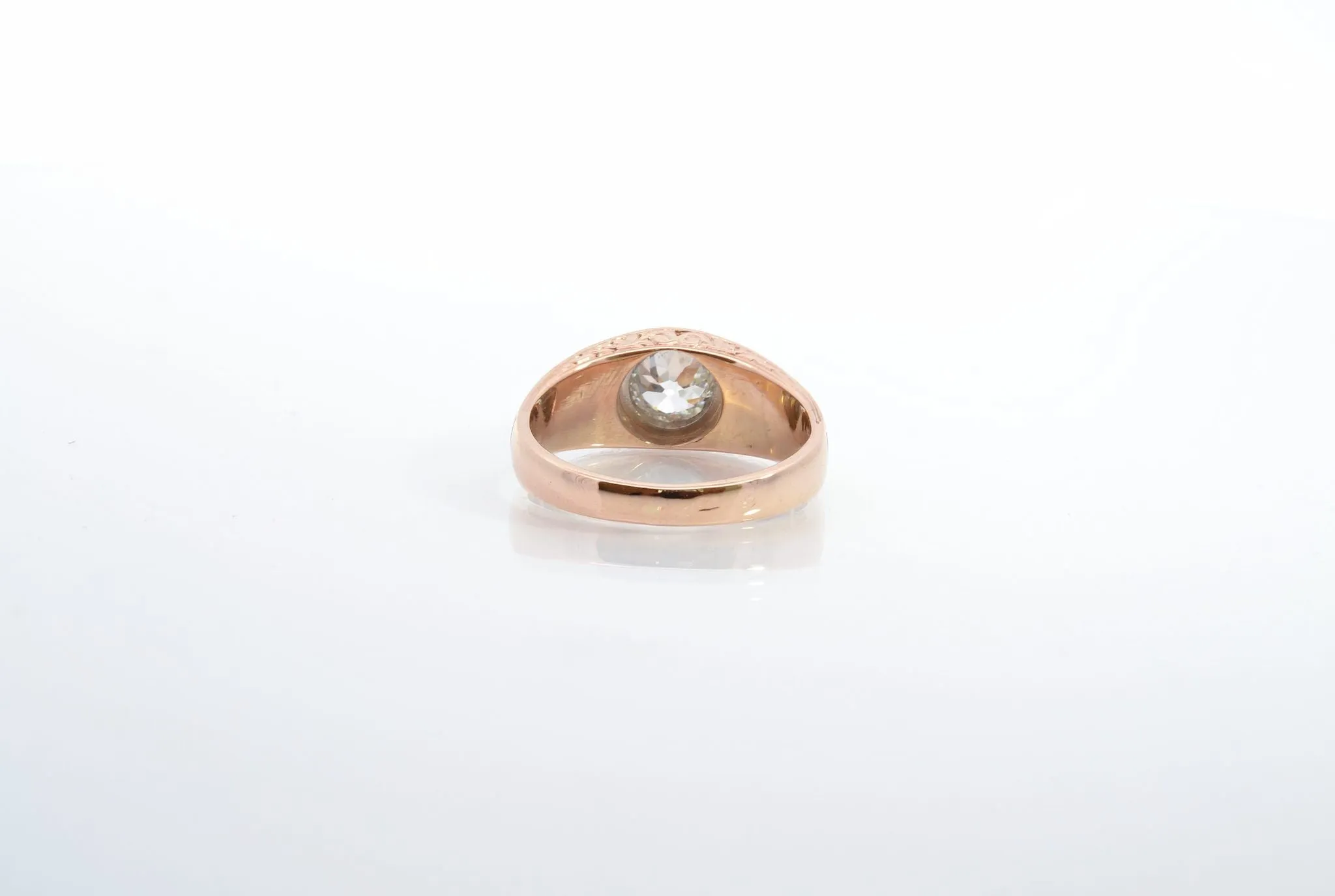 Bague jonc style ancien or et platine diamant sold by 58 Facettes product image thumbnail 5