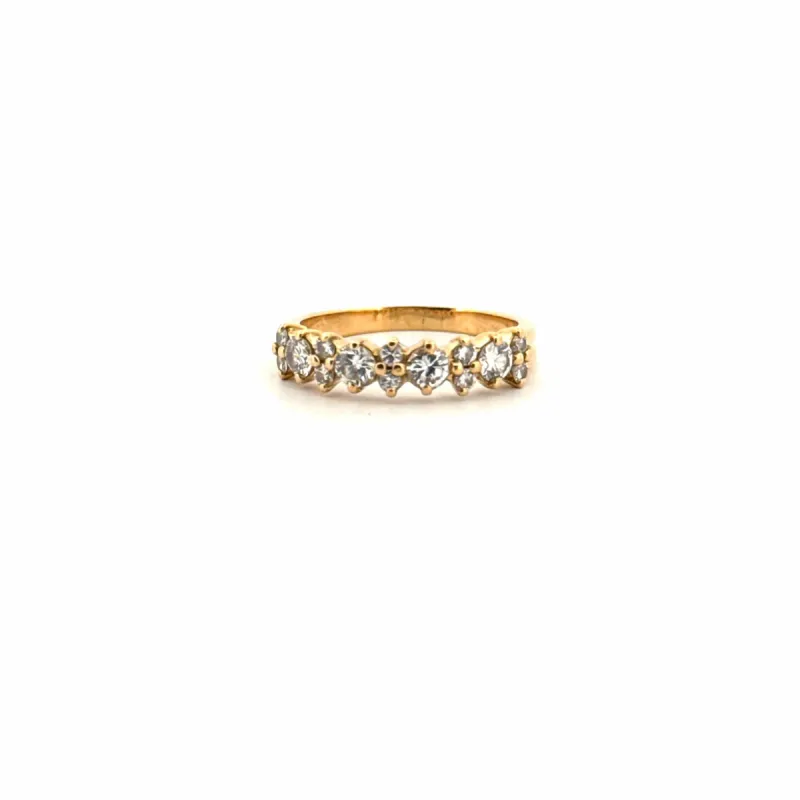 Bague Jarretière Or Jaune & Diamants sold by 58 Facettes