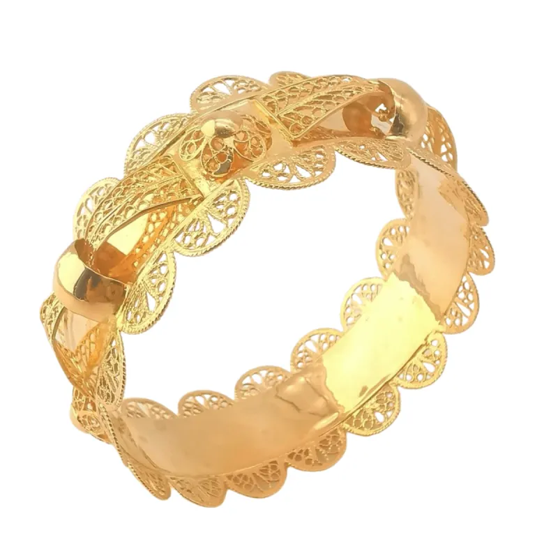 Bracelet oriental filigrane or jaune sold by 58 Facettes