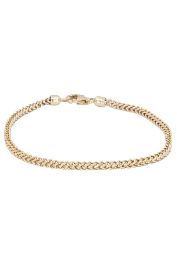 Bracelet maille palmier carré sold by 58 Facettes