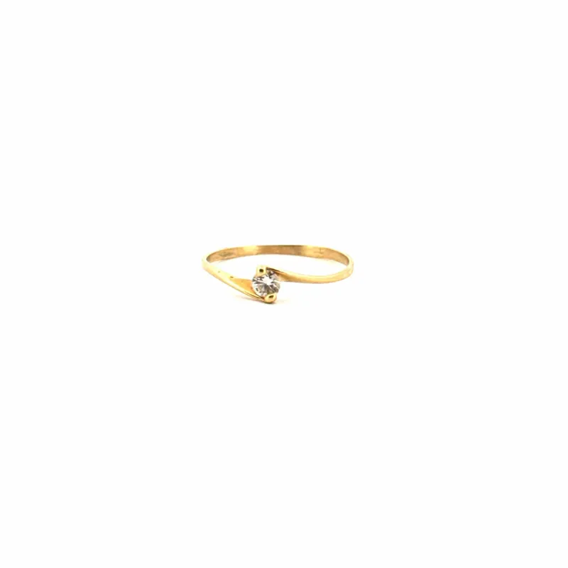 Solitaire or jaune diamant sold by 58 Facettes