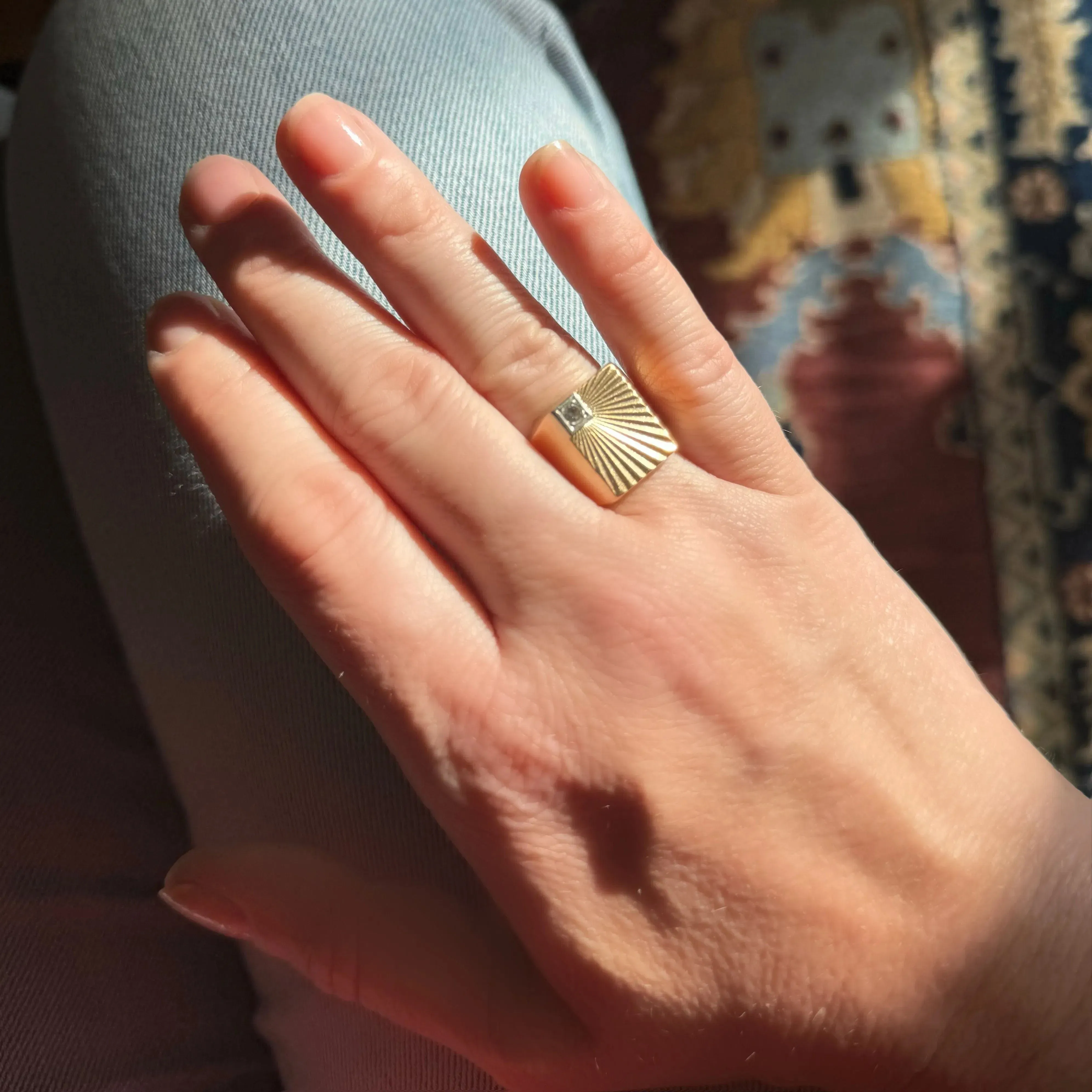 Chevalière en or jaune 18k sold by 58 Facettes product image thumbnail 2