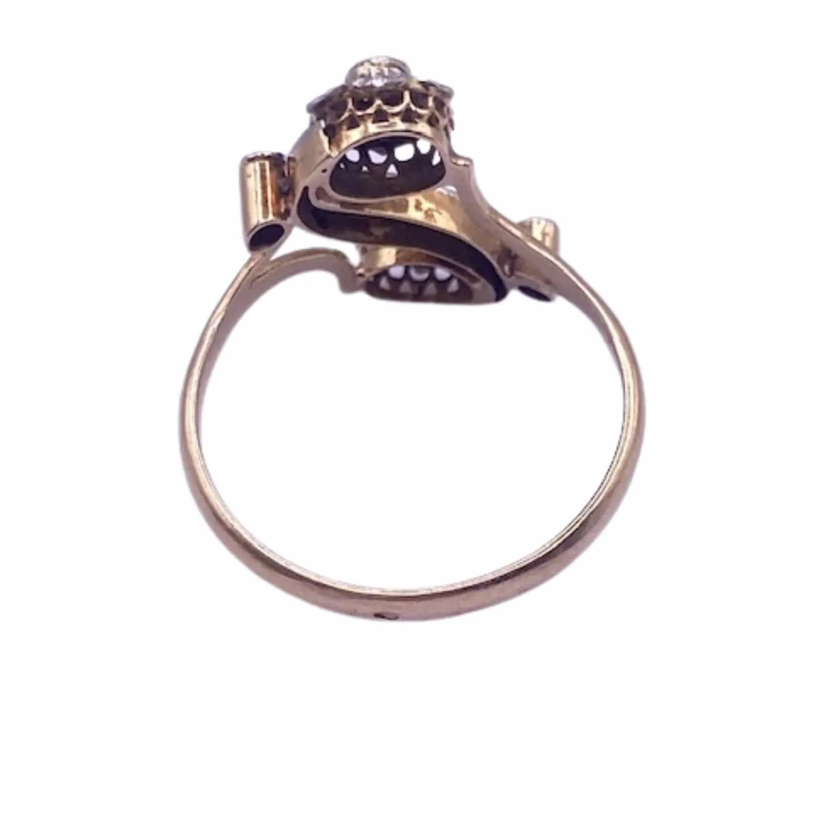 Bague Toi et Moi or jaune or blanc diamants sold by 58 Facettes product image thumbnail 2