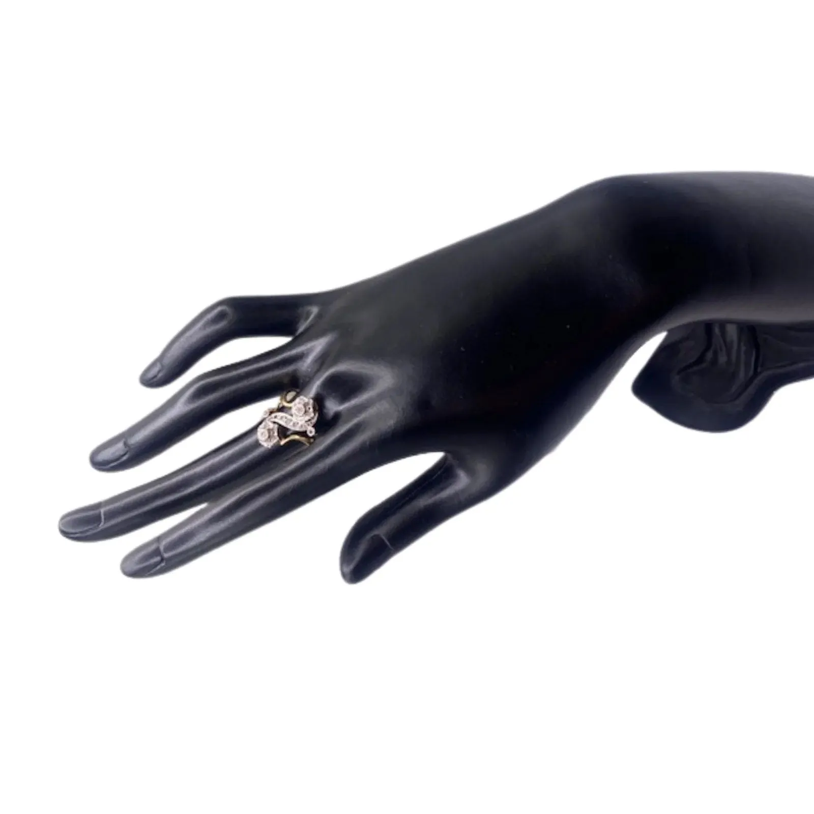 Bague Toi et Moi or jaune or blanc diamants sold by 58 Facettes product image thumbnail 3