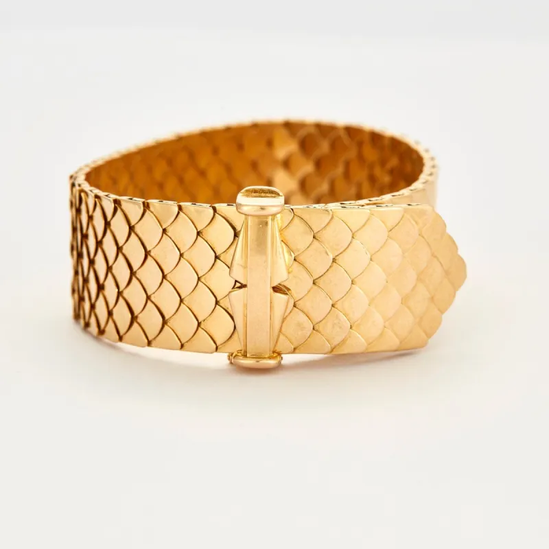 Bracelet ruban en or jaune à maille "nid d'abeille" sold by 58 Facettes