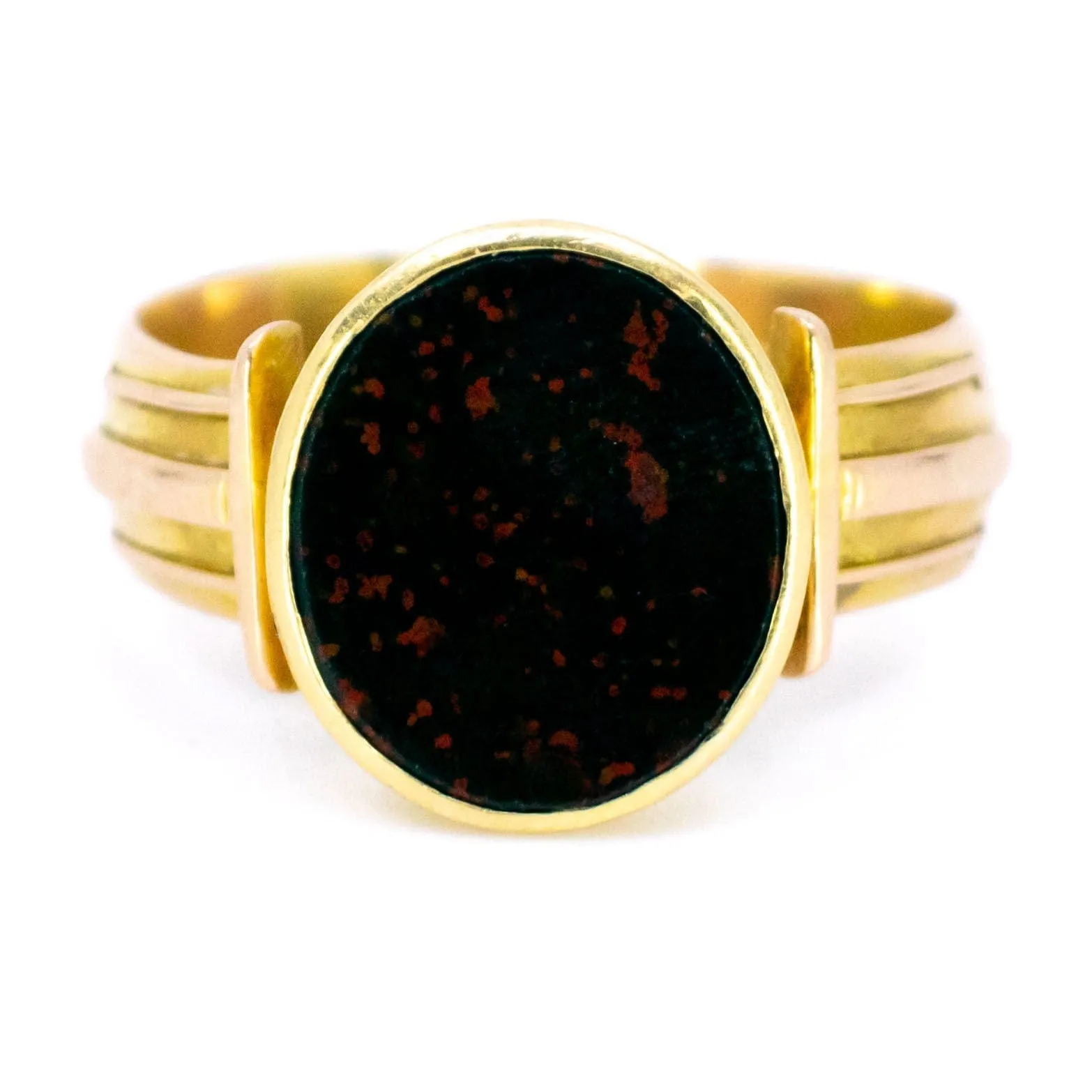 Chevalière en or pierre de sang sold by 58 Facettes product image thumbnail 3