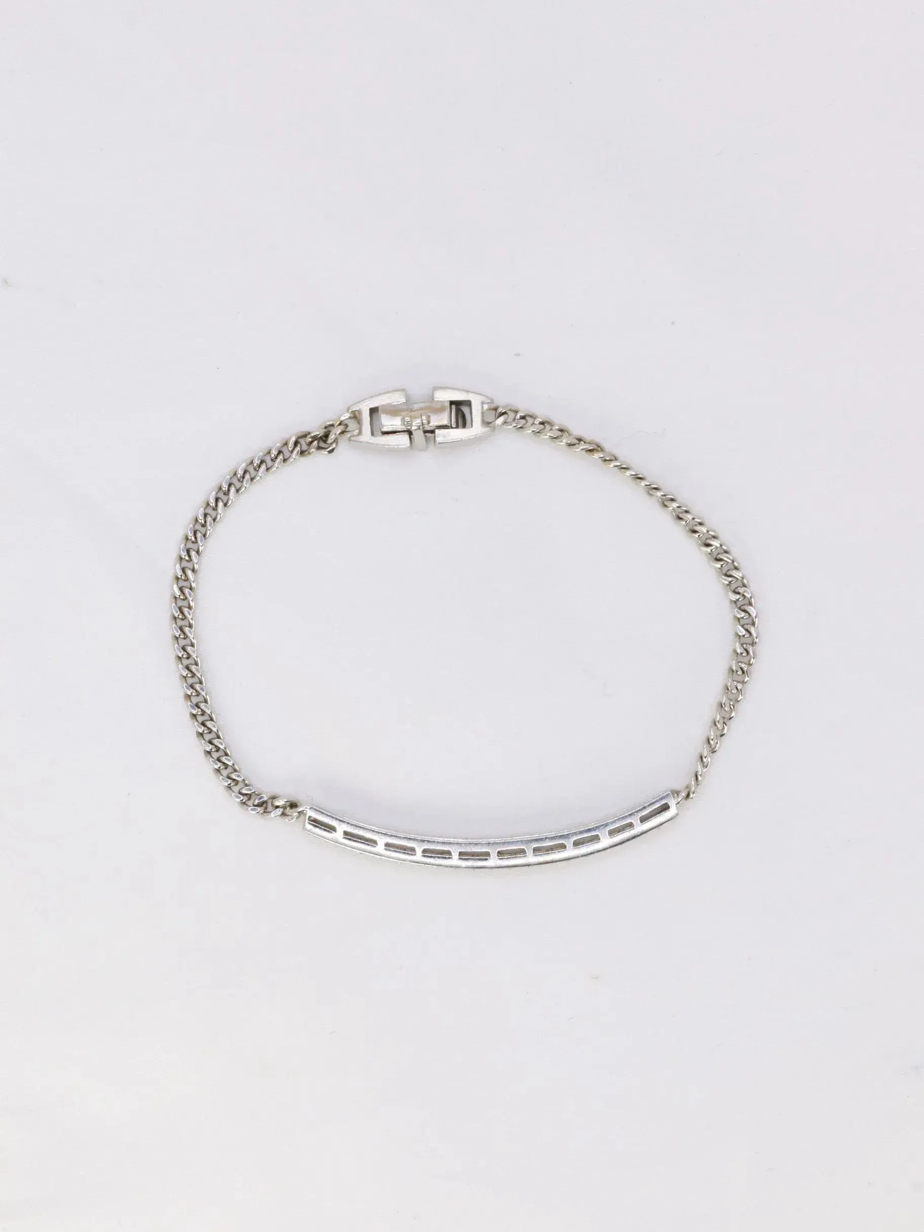 Bracelet chaîne gourmette ligne 20 diamants 0,6 ct sold by 58 Facettes product image thumbnail 3