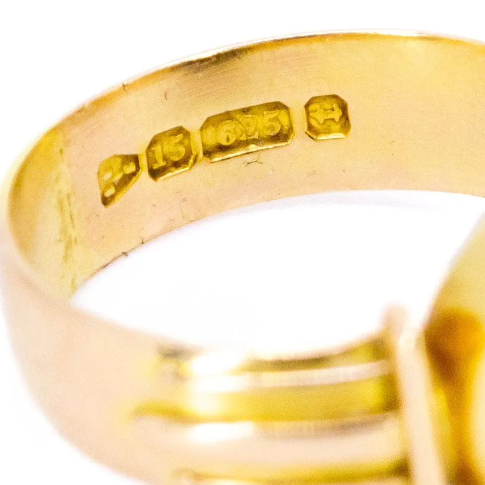 Chevalière en or pierre de sang sold by 58 Facettes product image thumbnail 4