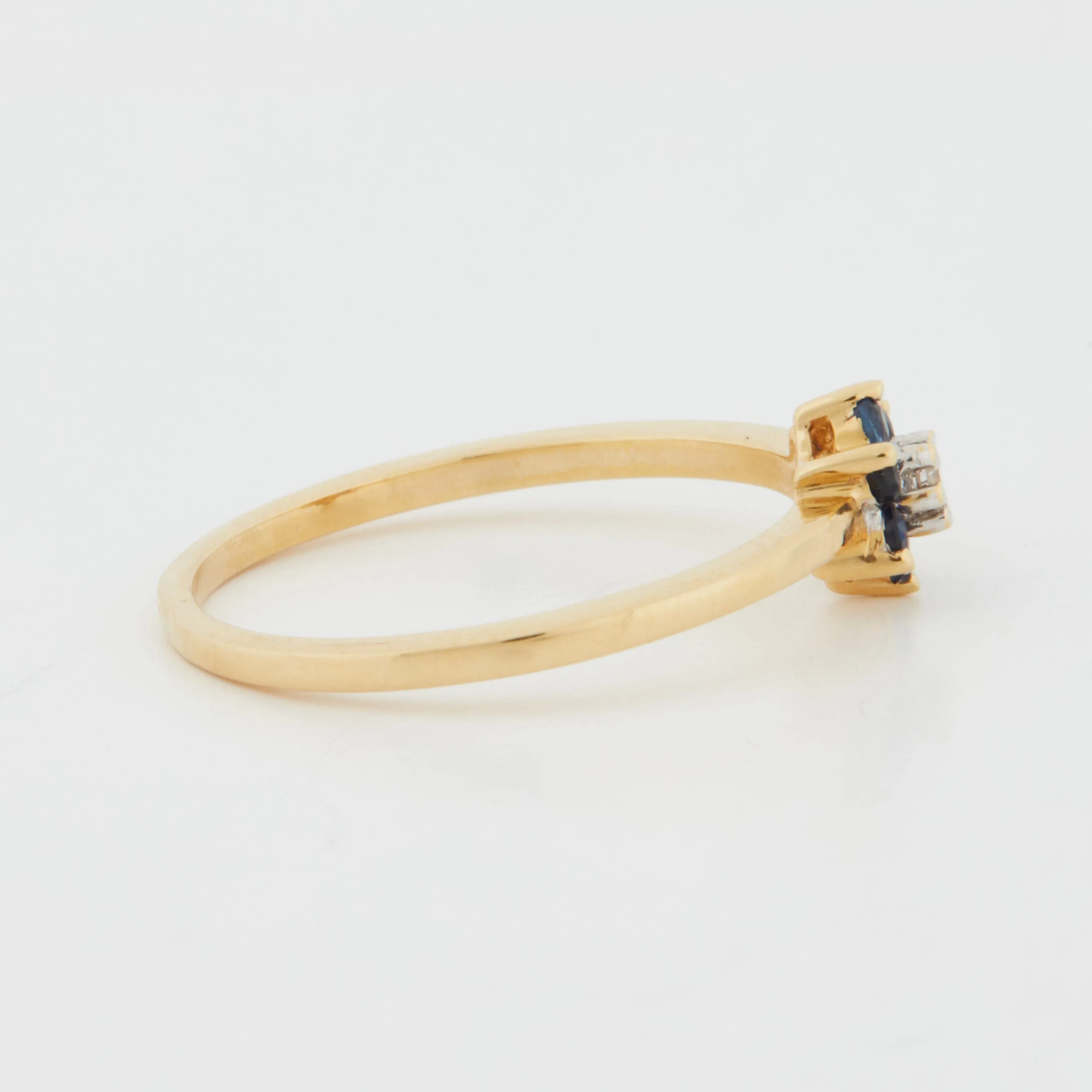 Bague Or Jaune - Saphirs et Diamant sold by 58 Facettes product image thumbnail 4