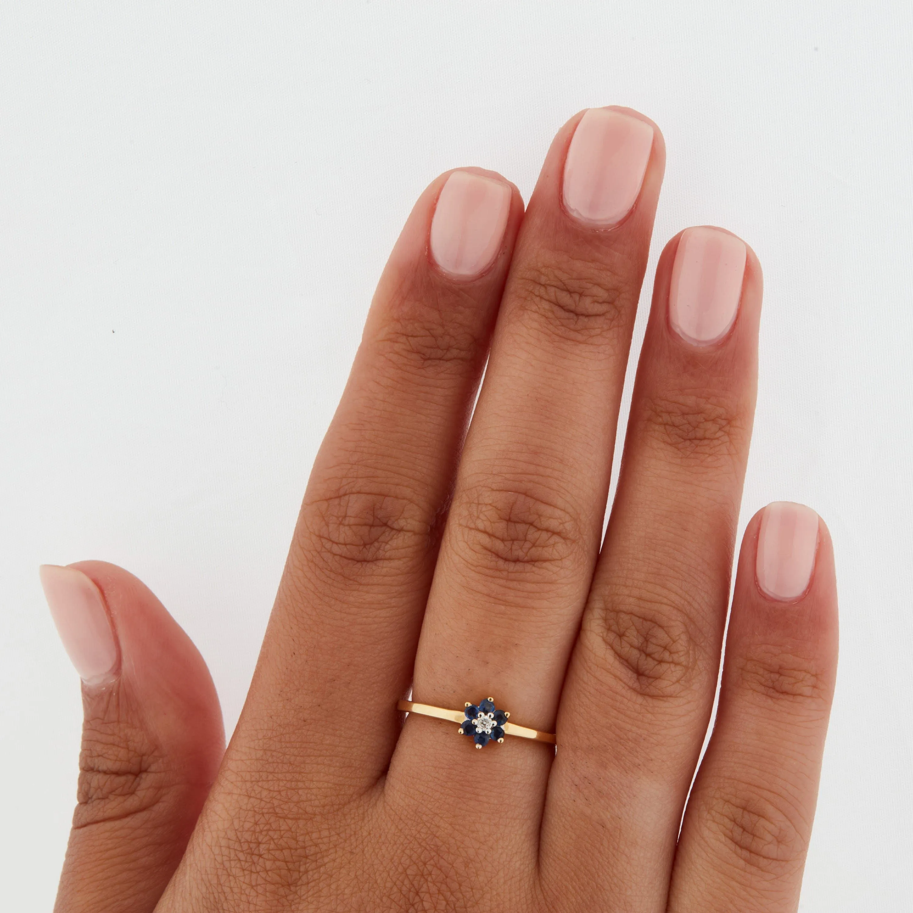 Bague Or Jaune - Saphirs et Diamant sold by 58 Facettes product image thumbnail 2