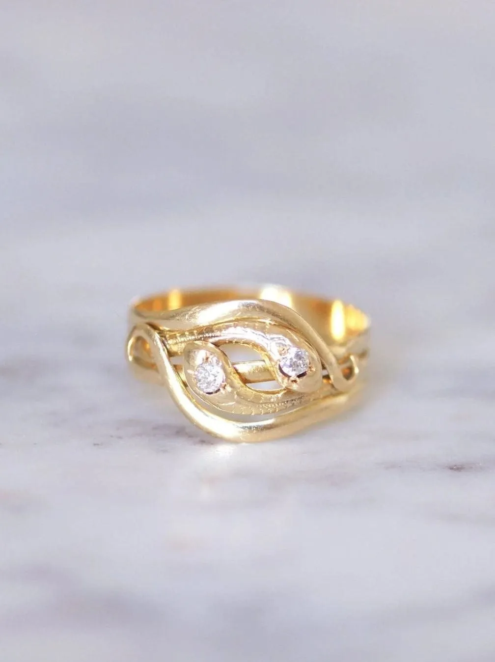 Bague Serpents enroulés Victorienne diamants sold by 58 Facettes product image thumbnail 3
