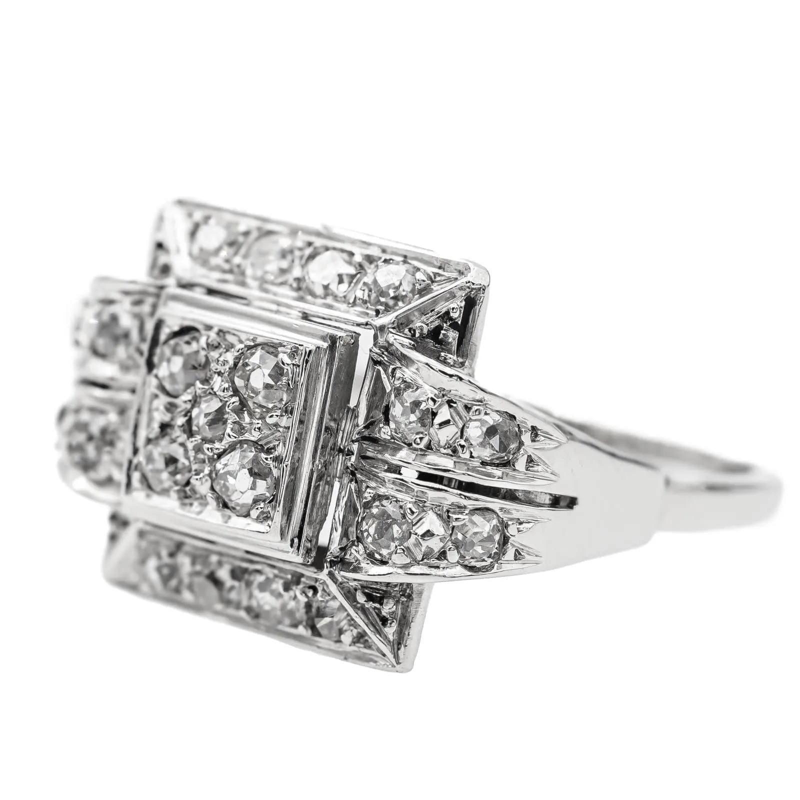 Bague Or blanc Diamant sold by 58 Facettes product image thumbnail 3