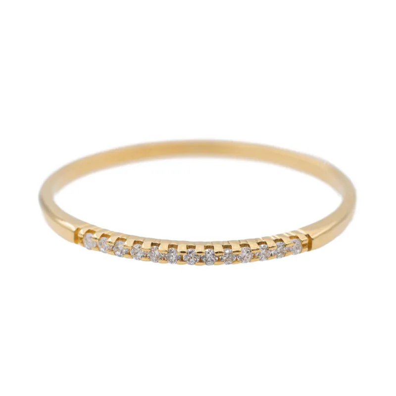 Bague Demi alliance Or jaune Diamant sold by 58 Facettes