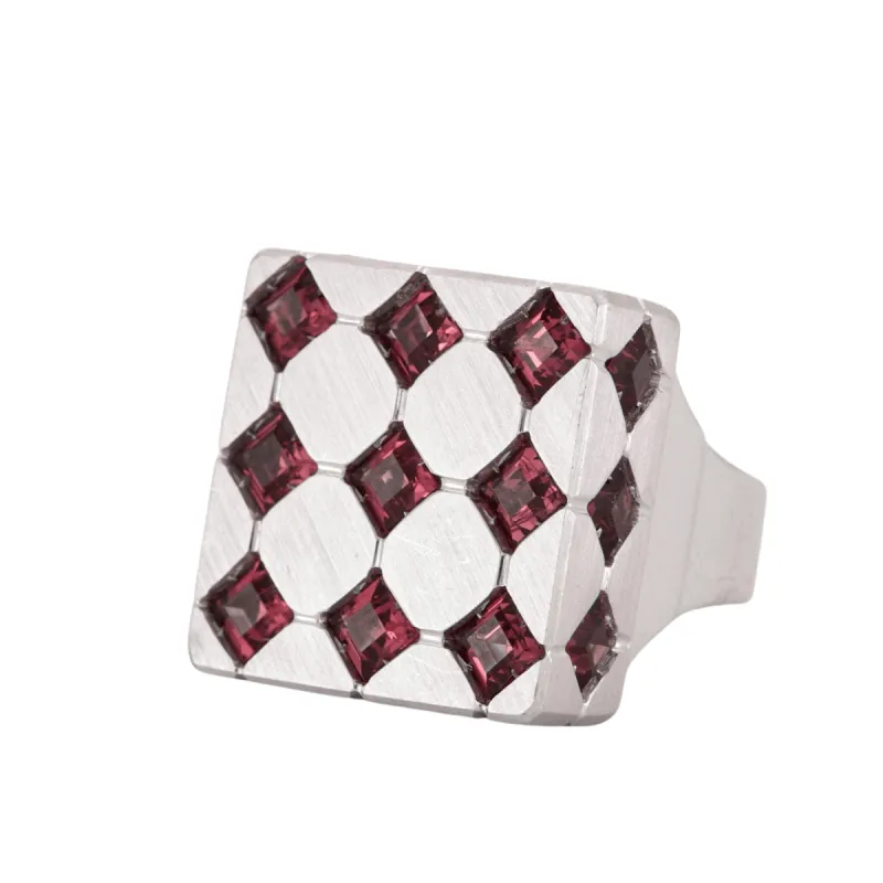 Bague Cocktail Damier Tourmalines made by 58 Facettes