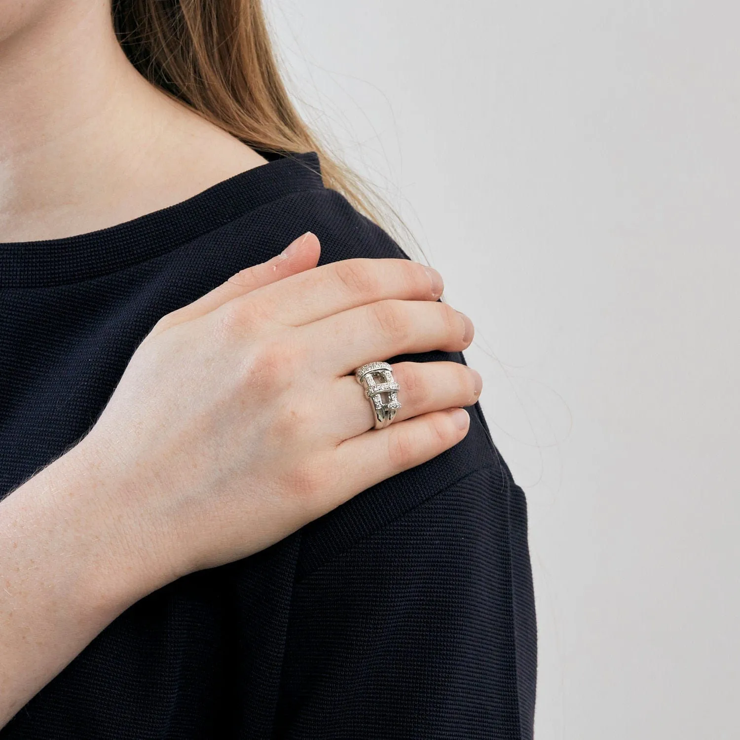 Bague or blanc brillants sold by 58 Facettes product image thumbnail 2