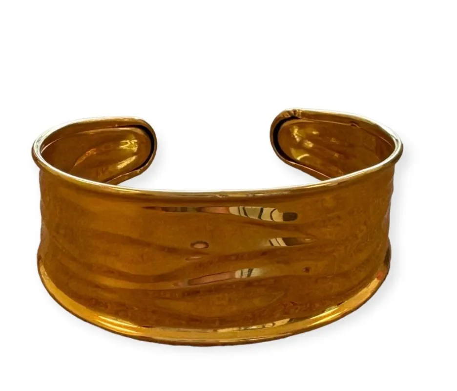 Bracelet or jaune manchette sold by 58 Facettes