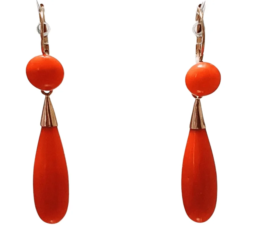 Boucles d'oreilles Or jaune Corail sold by 58 Facettes
