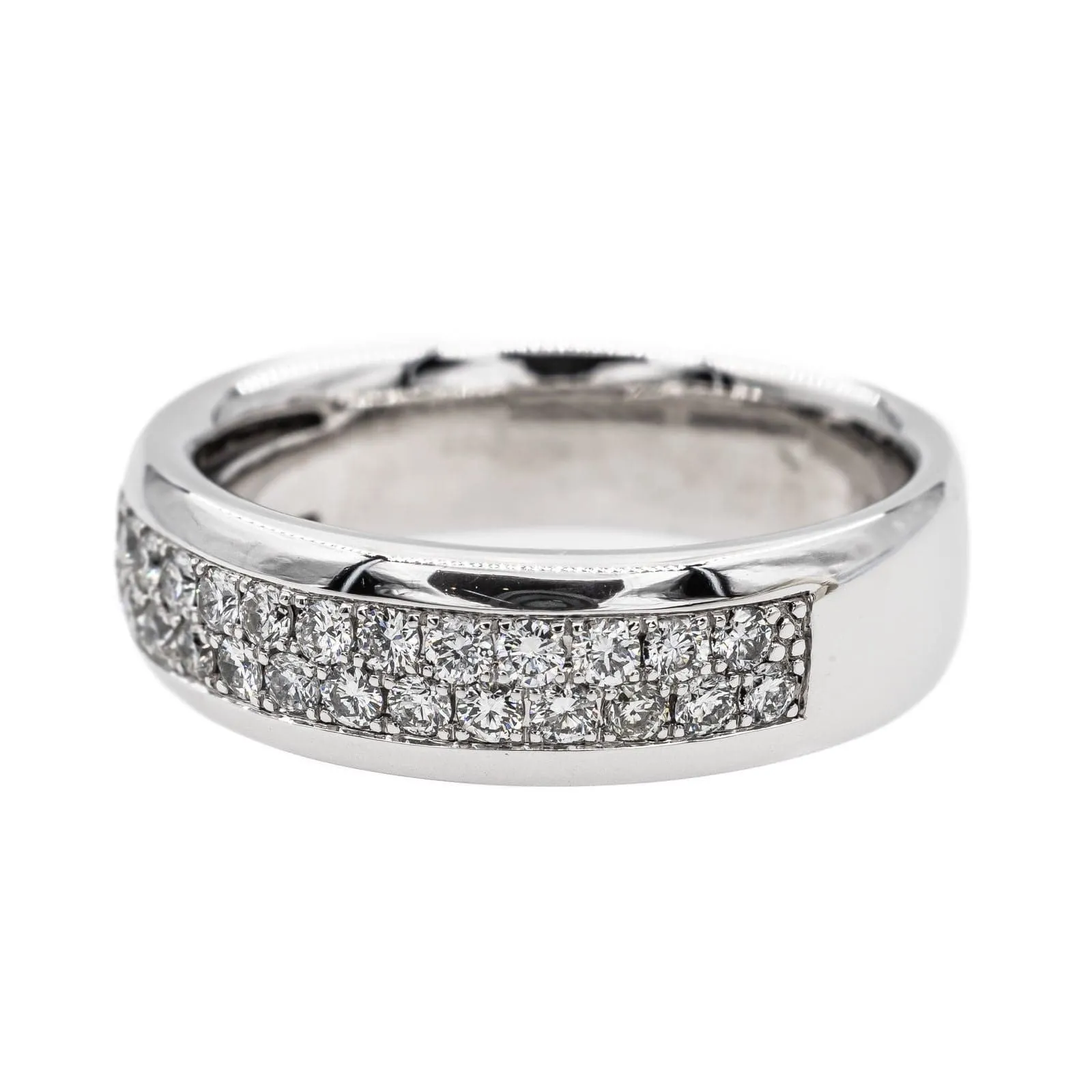 Bague Alliance Or blanc Diamant sold by 58 Facettes product image thumbnail 3