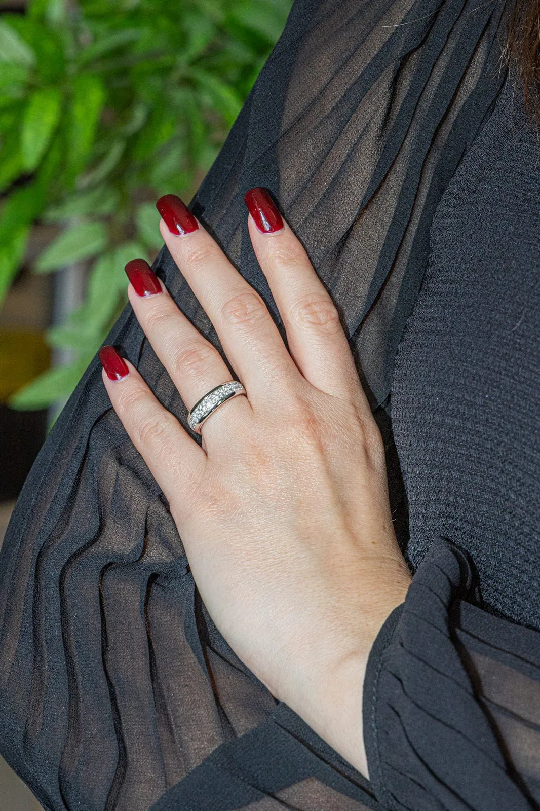 Bague Alliance Or blanc Diamant sold by 58 Facettes product image thumbnail 2