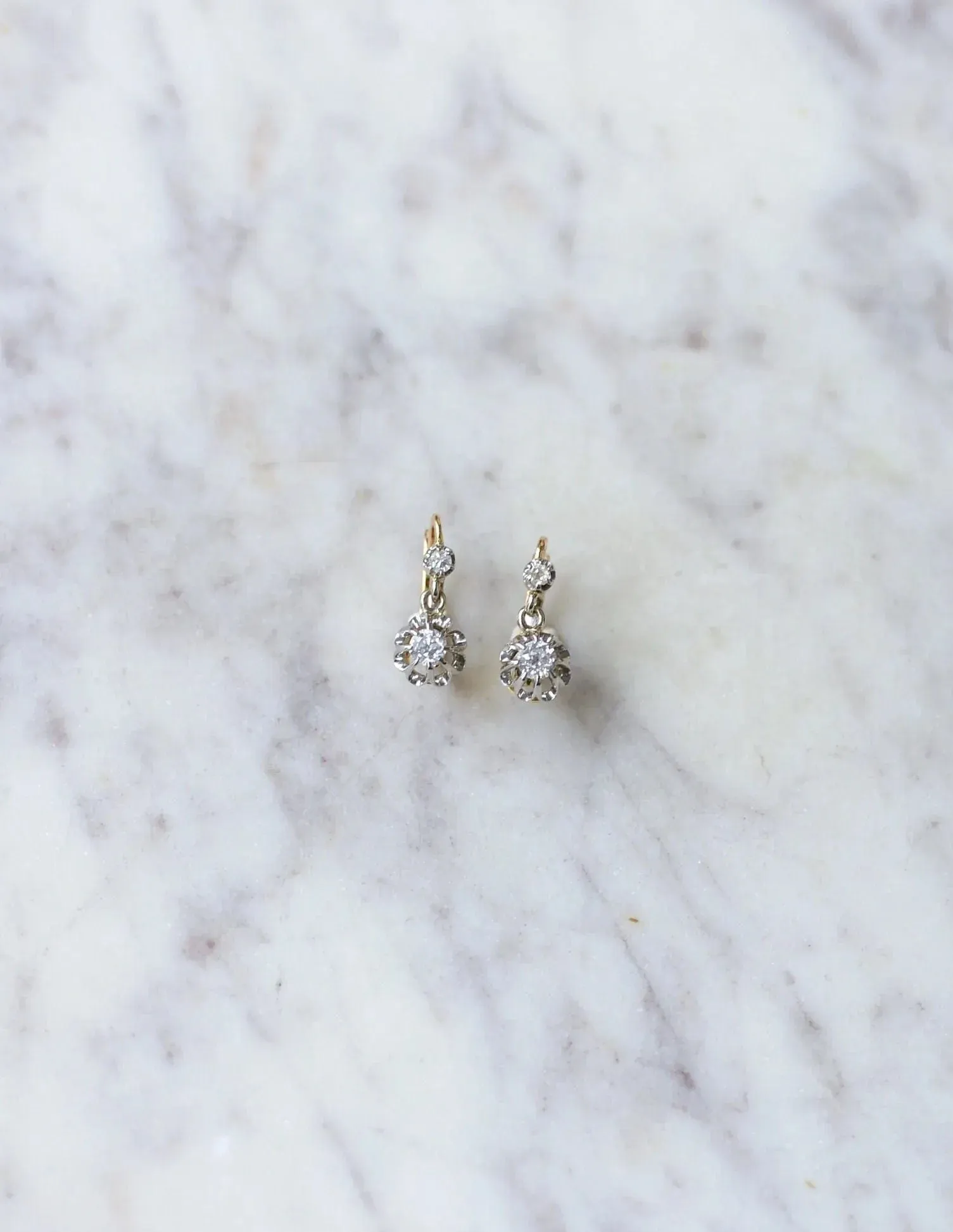 Dormeuses Anciennes Diamants sold by 58 Facettes product image thumbnail 4