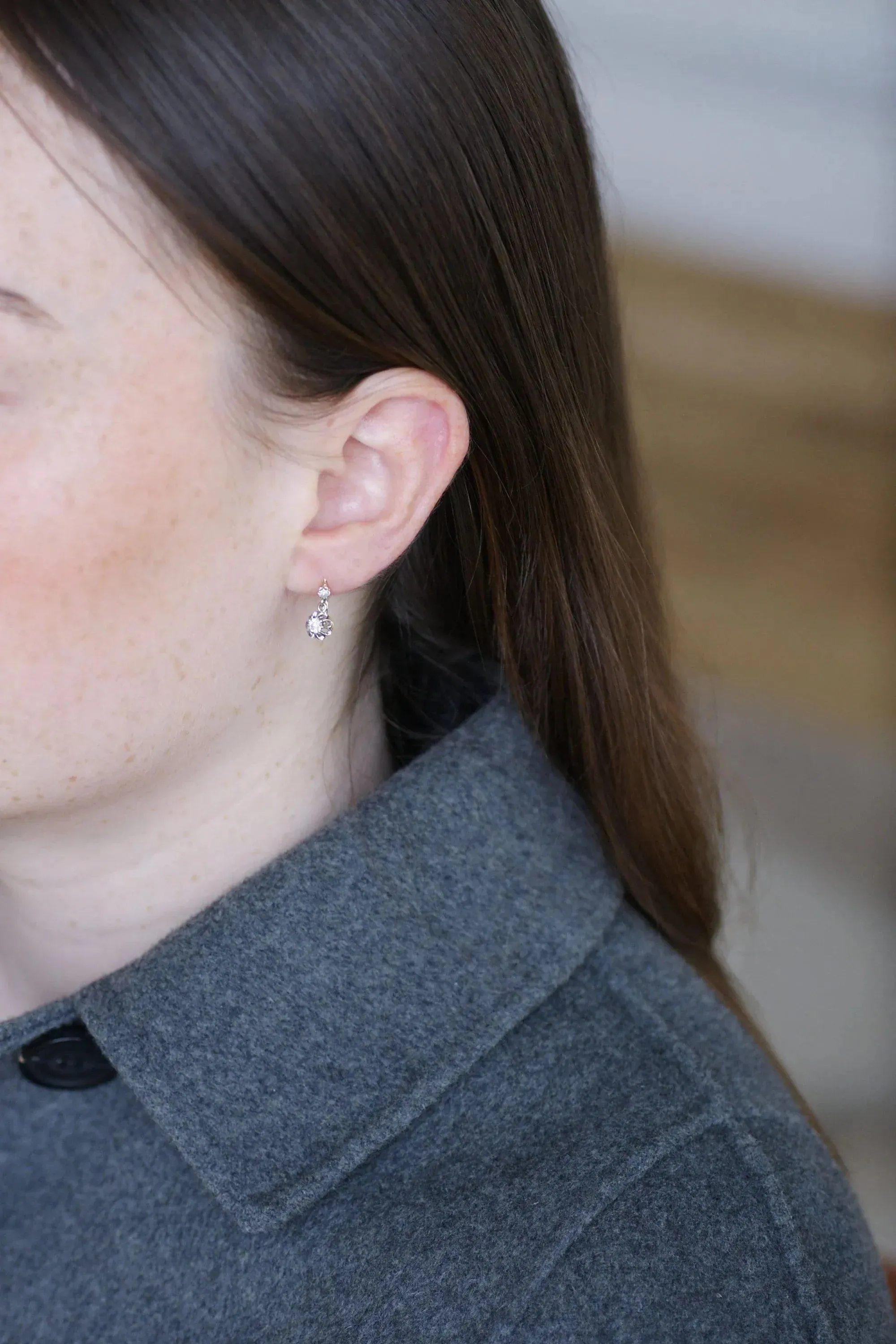 Dormeuses Anciennes Diamants sold by 58 Facettes product image thumbnail 5