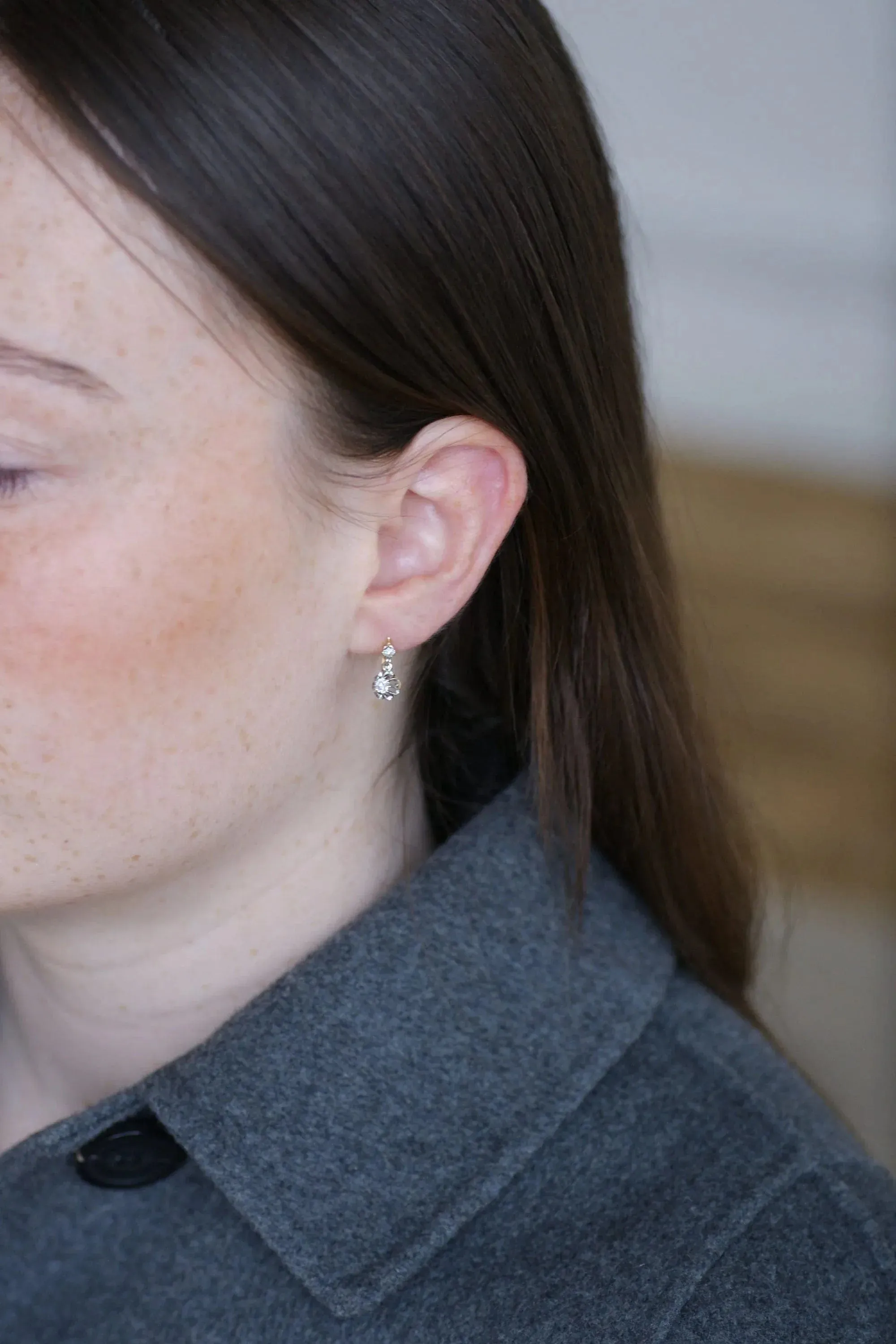 Dormeuses Anciennes Diamants sold by 58 Facettes product image thumbnail 3