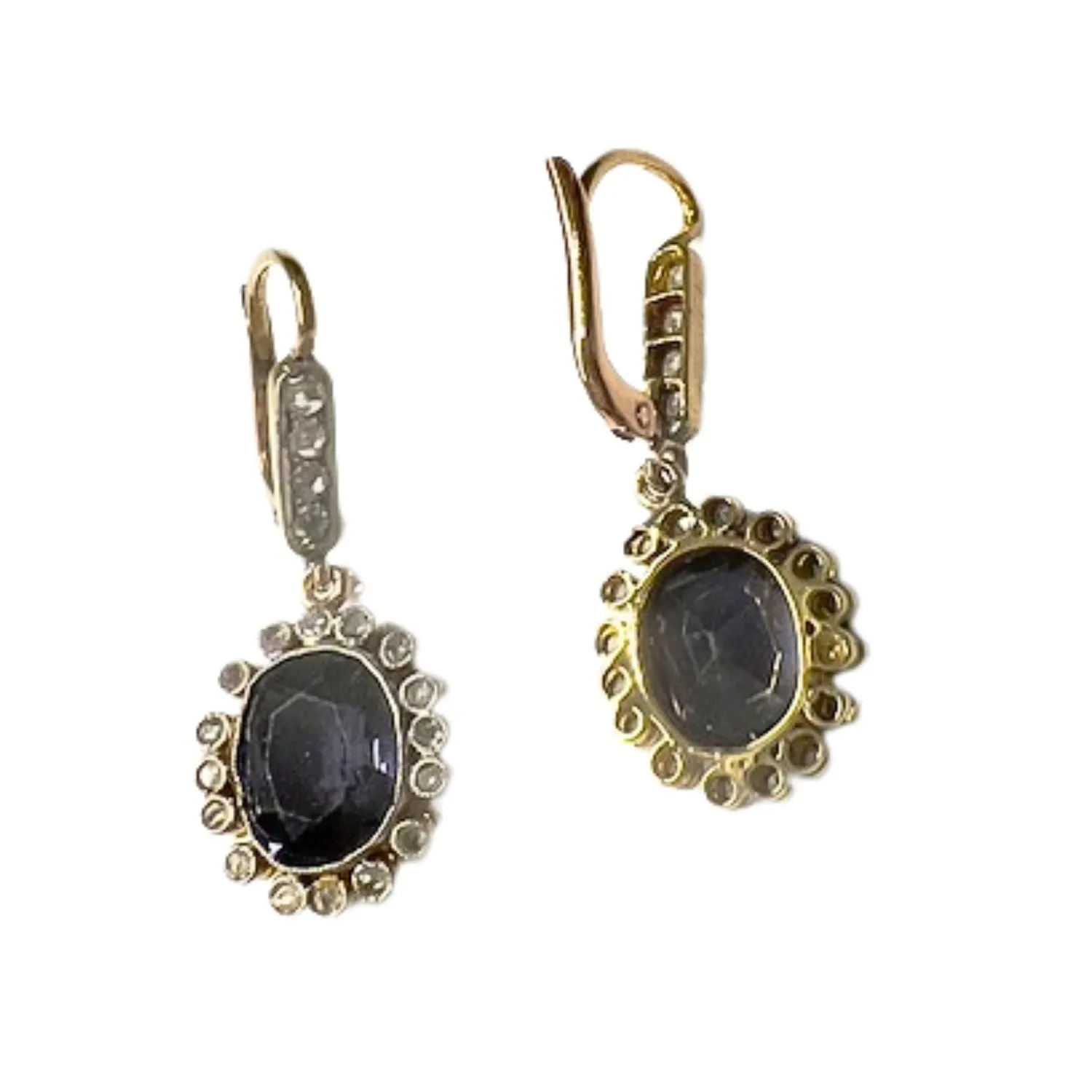 Boucles d'oreilles Art Déco améthystes diamants sold by 58 Facettes product image thumbnail 4