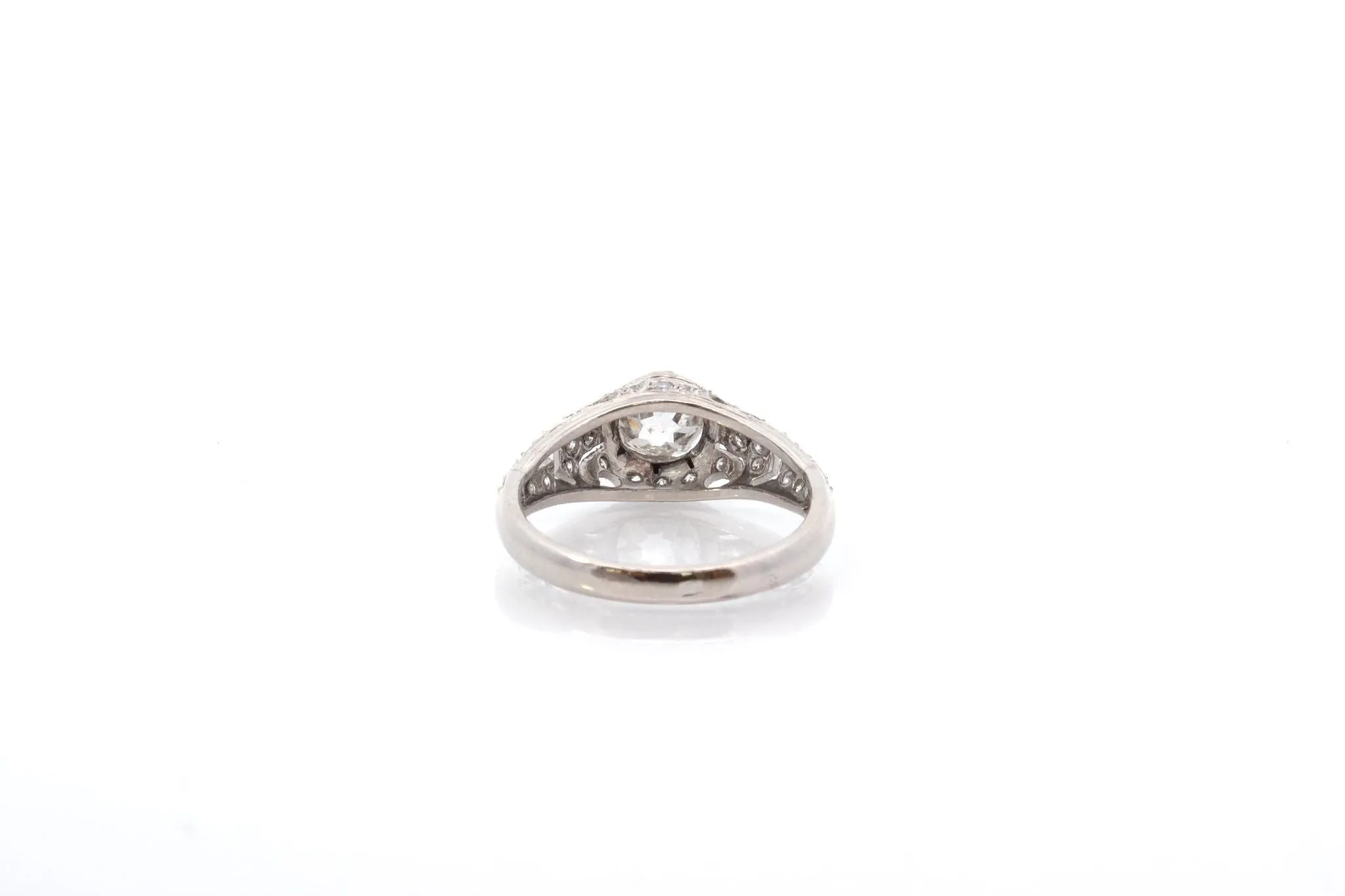 Bague vintage diamants en platine sold by 58 Facettes product image thumbnail 5