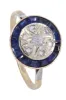 BAGUE ART DÉCO SAPHIRS BLEUS ET BLANCS sold by 58 Facettes