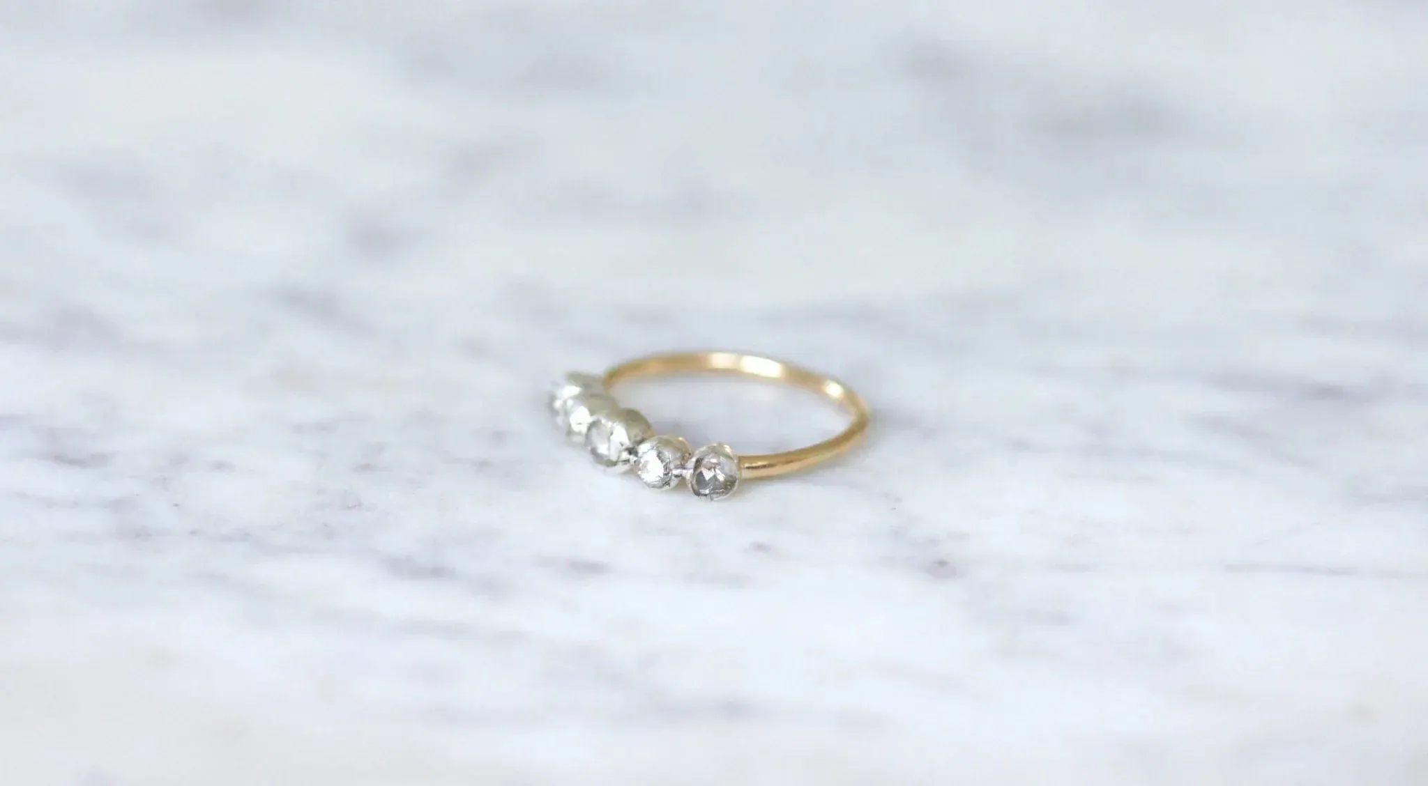 Bague jarretière ancienne diamants sold by 58 Facettes product image thumbnail 4