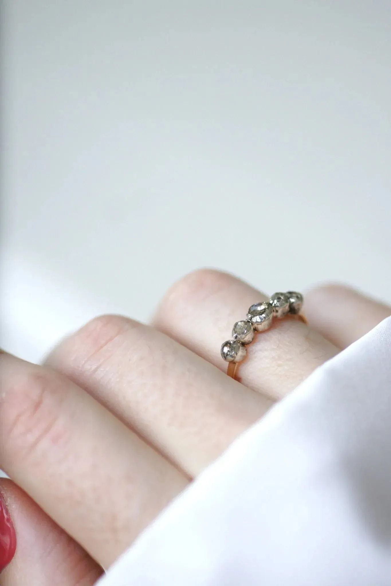 Bague jarretière ancienne diamants sold by 58 Facettes product image thumbnail 2