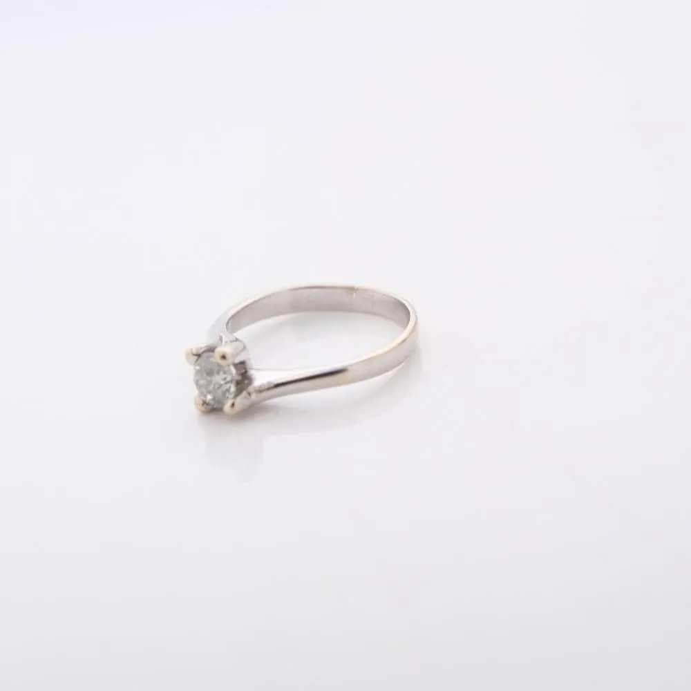 Bague Solitaire or blanc diamant 0.50ct sold by 58 Facettes product image thumbnail 4