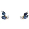 Boucles d'oreilles or jaune, saphirs et diamants sold by 58 Facettes
