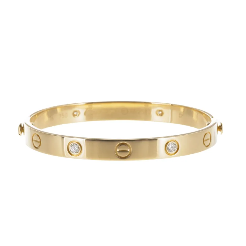 Cartier - Bracelet Love Or Jaune 4 Diamants sold by 58 Facettes