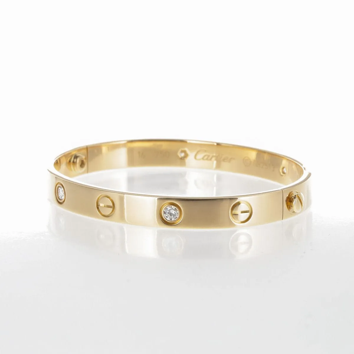 Cartier - Bracelet Love Or Jaune 4 Diamants sold by 58 Facettes product image thumbnail 5