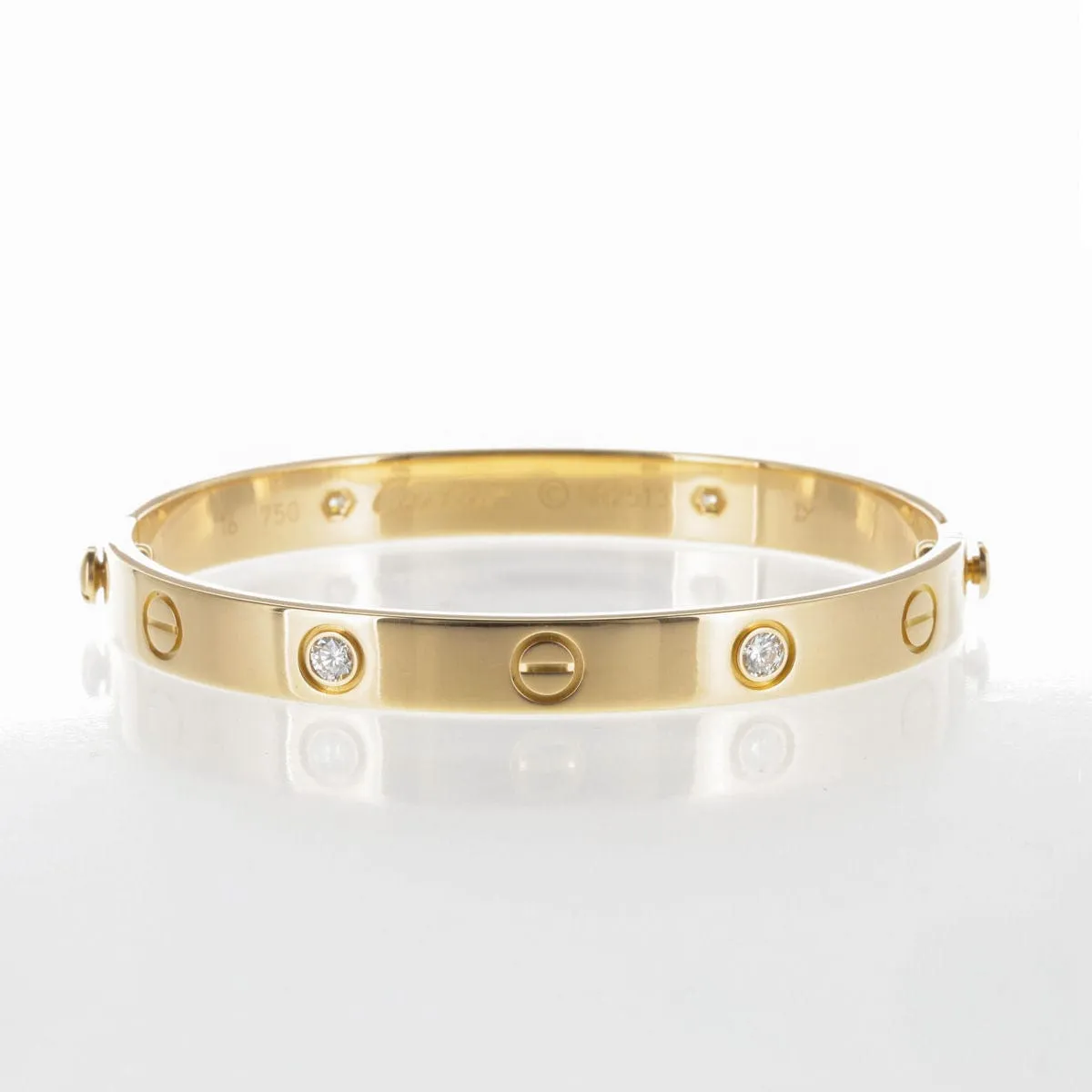 Cartier - Bracelet Love Or Jaune 4 Diamants sold by 58 Facettes product image thumbnail 2