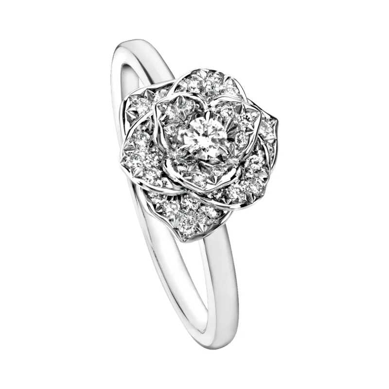 PIAGET- bague Rose or blanc diamants made by 58 Facettes