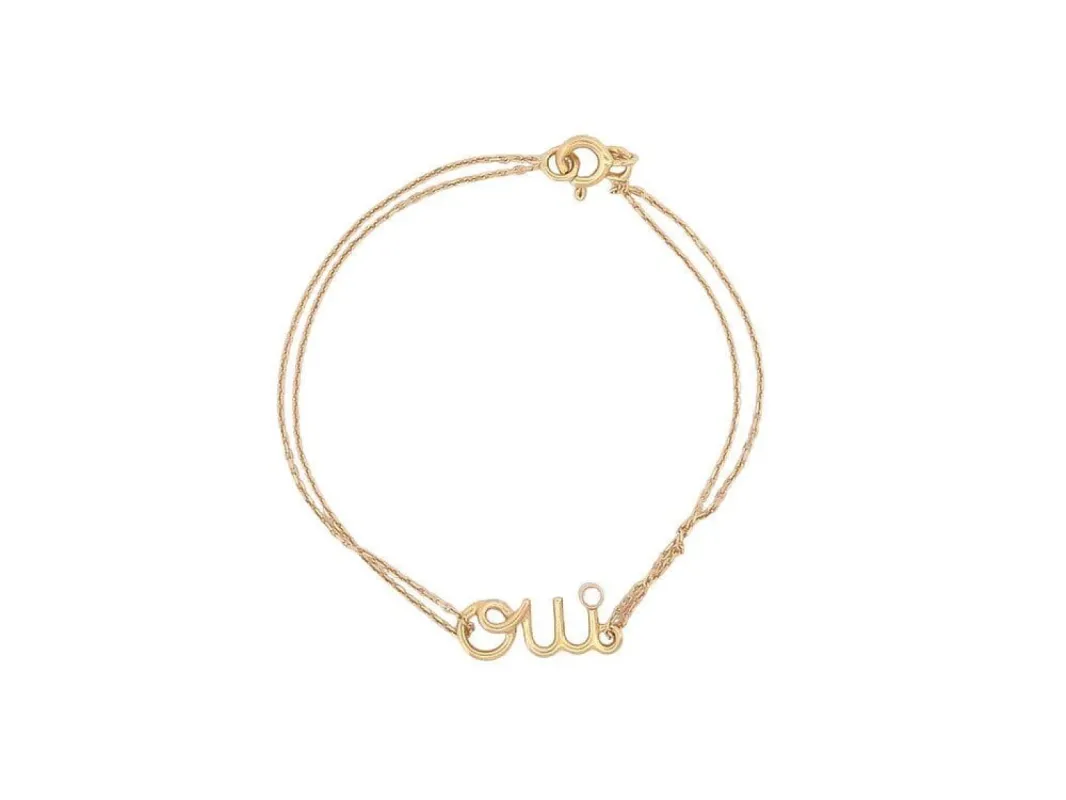 bracelet christian DIOR DIORamour or jaune made by 58 Facettes