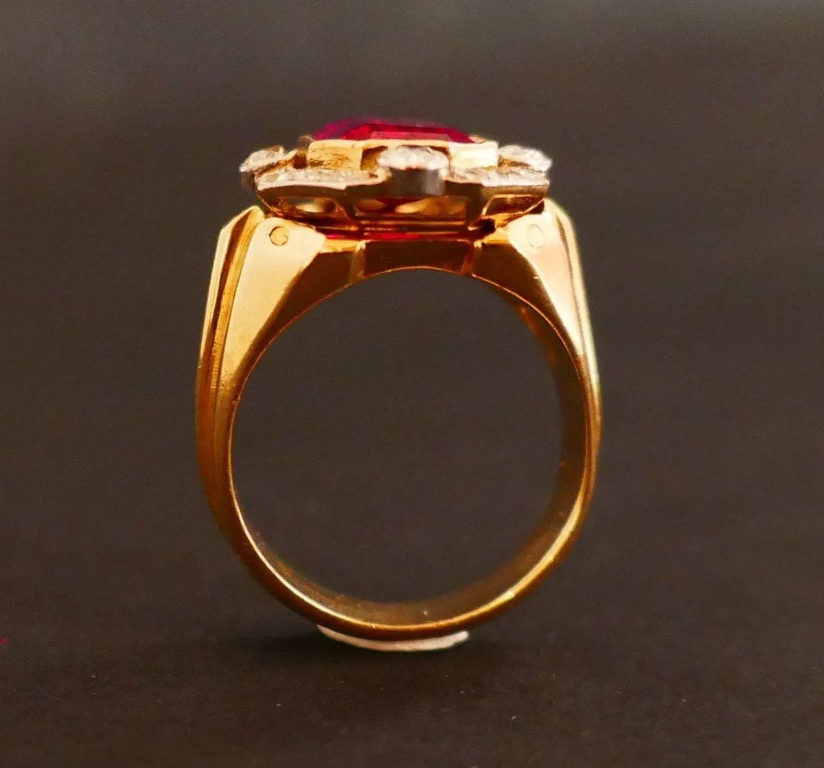 Bague chevalière Tank Diamants, Or sold by 58 Facettes product image thumbnail 5