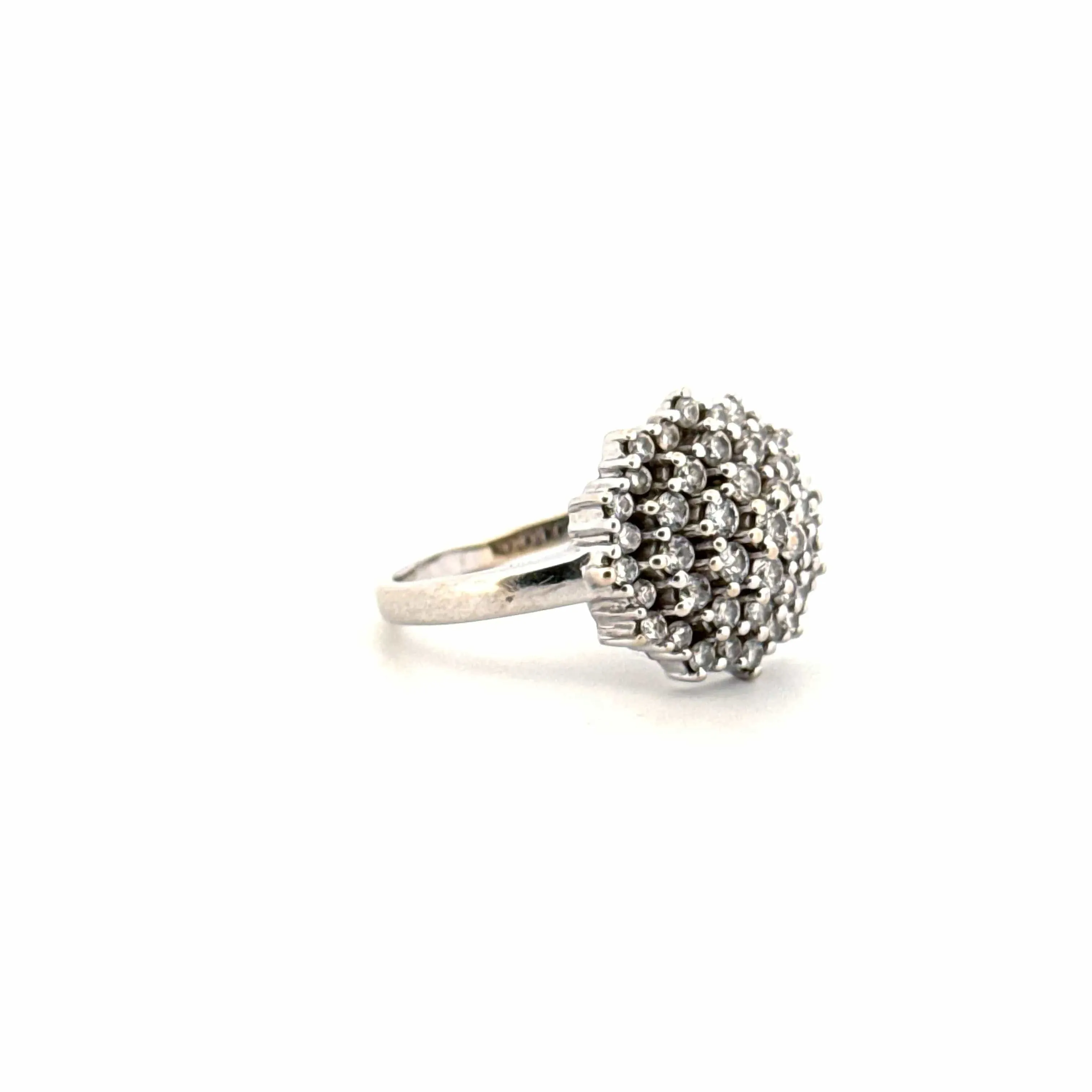 Bague Pavée Or Blanc 18k & Diamants sold by 58 Facettes product image thumbnail 4