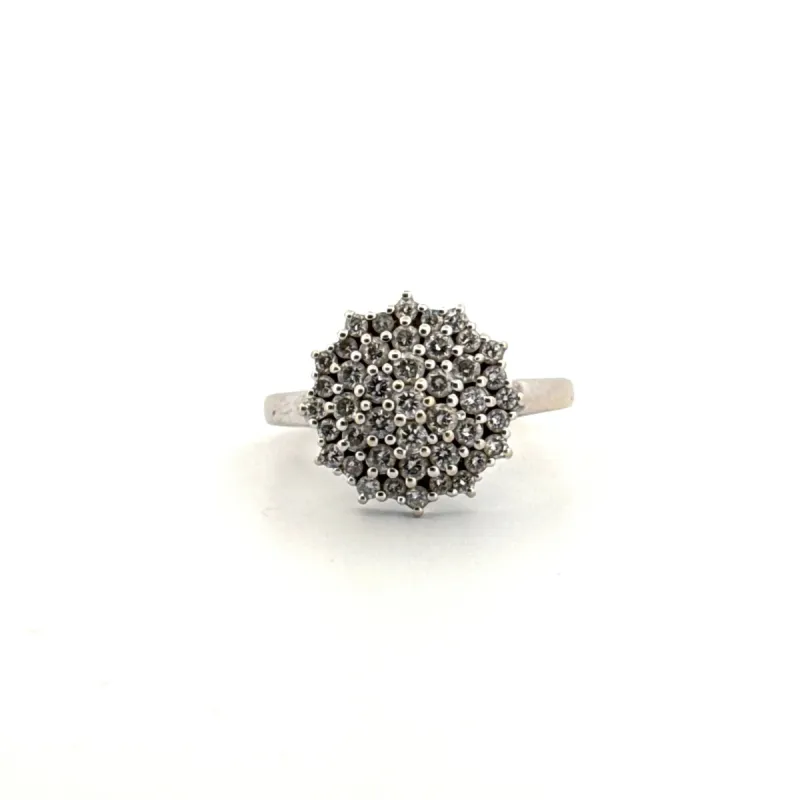 Bague Pavée Or Blanc 18k & Diamants sold by 58 Facettes