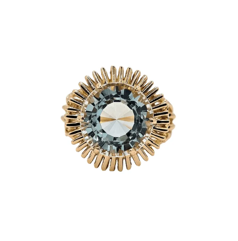 Bague Or rose Aigue-Marine sold by 58 Facettes