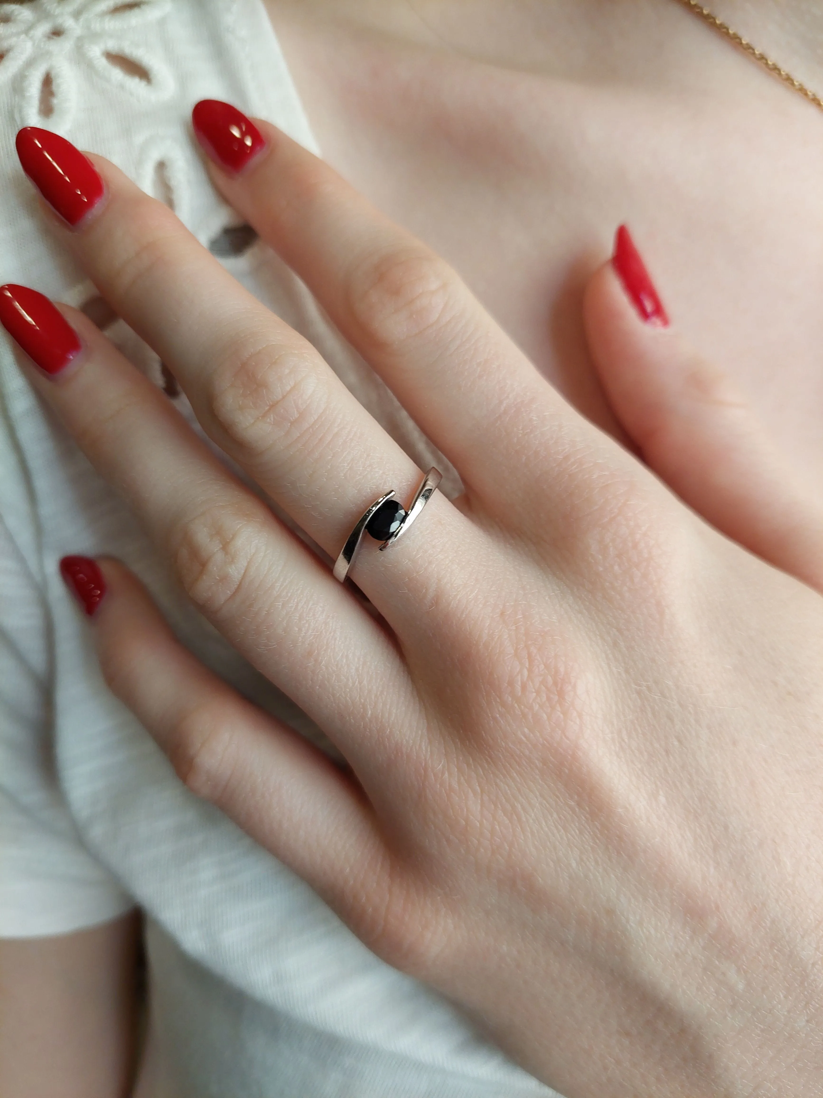 BAGUE MODERNE SAPHIR sold by 58 Facettes product image thumbnail 2