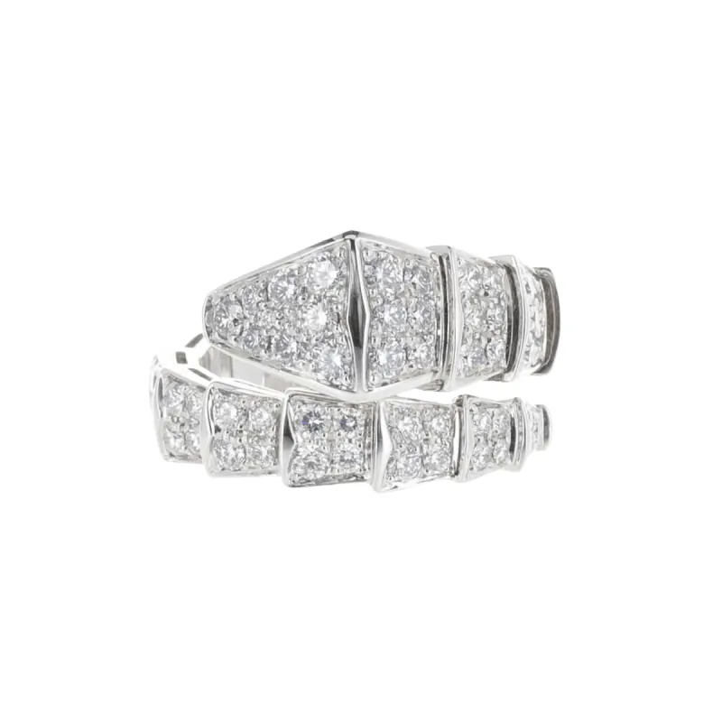 BULGARI - Bague Serpenti Or Blanc et Diamants sold by 58 Facettes