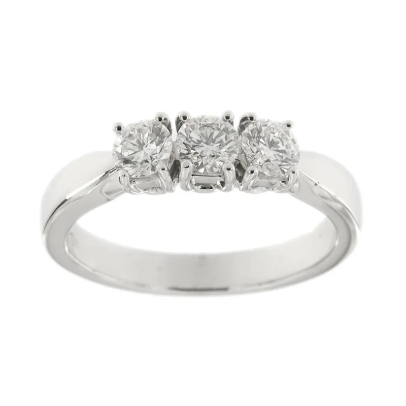 Bague trilogie diamants 0,70 ct sold by 58 Facettes