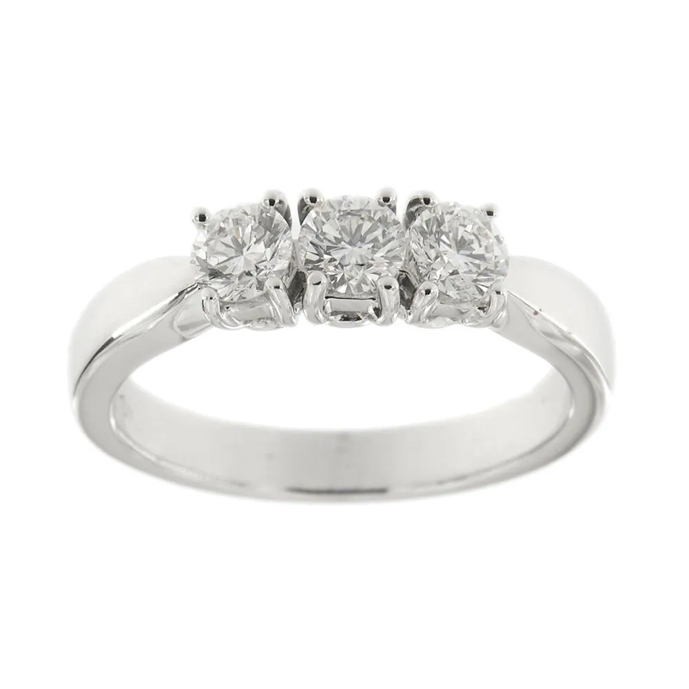 Bague trilogie diamants 0,70 ct sold by 58 Facettes