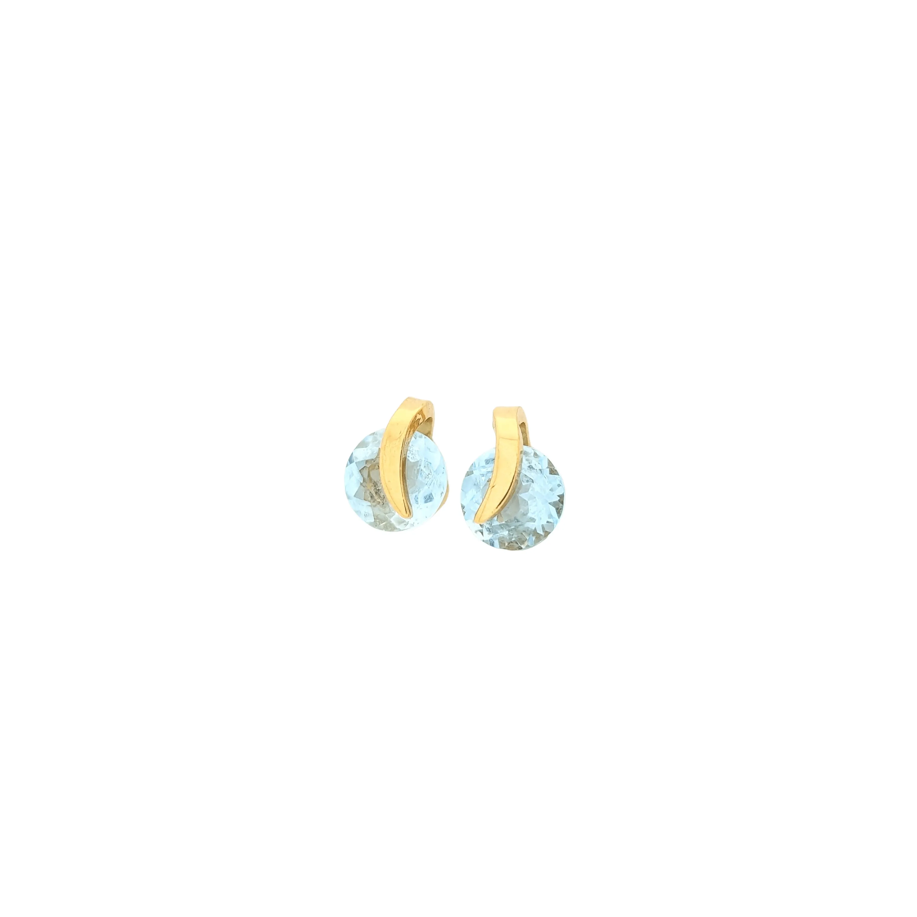 Boucles d'oreilles en or jaune et topazes sold by 58 Facettes