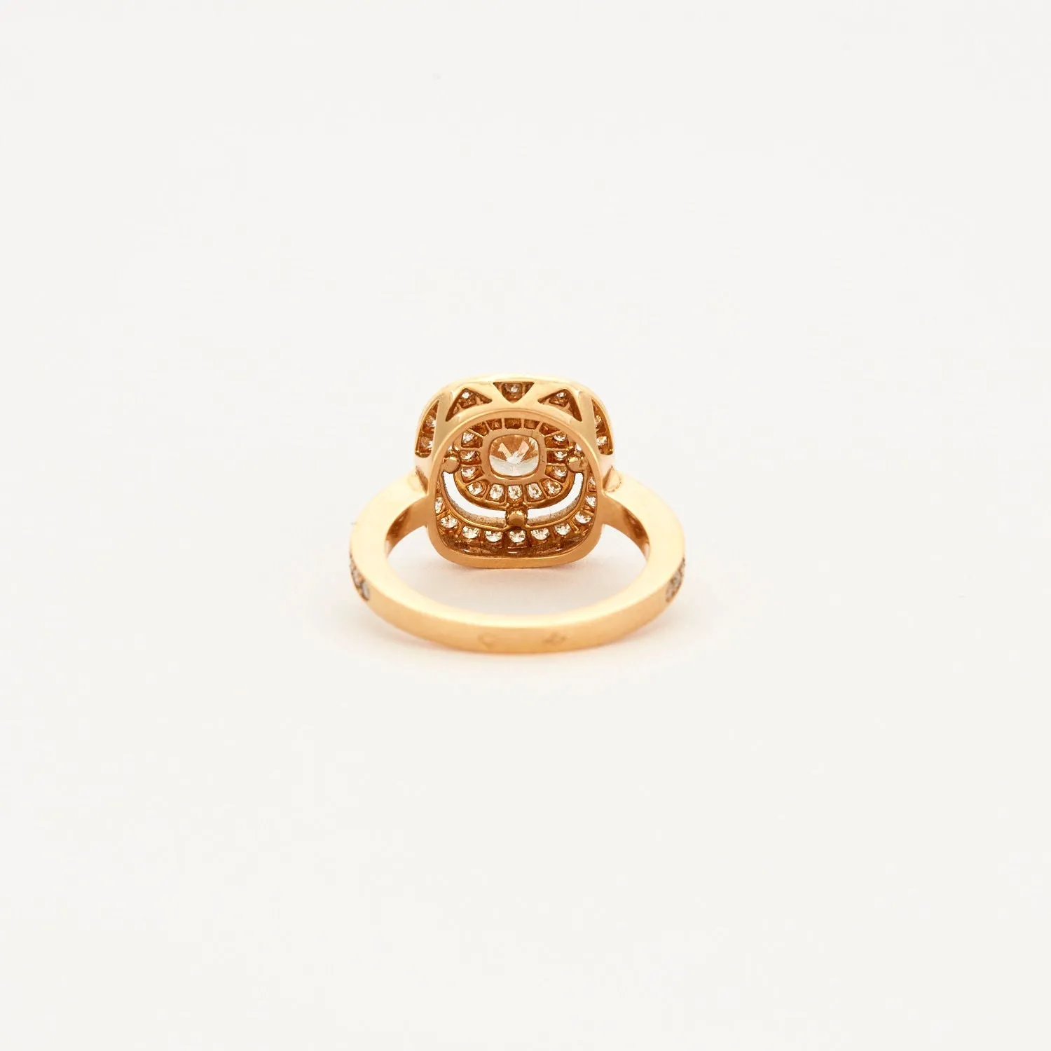 Bague style Art déco en or rose 18K avec diamants sold by 58 Facettes product image thumbnail 4