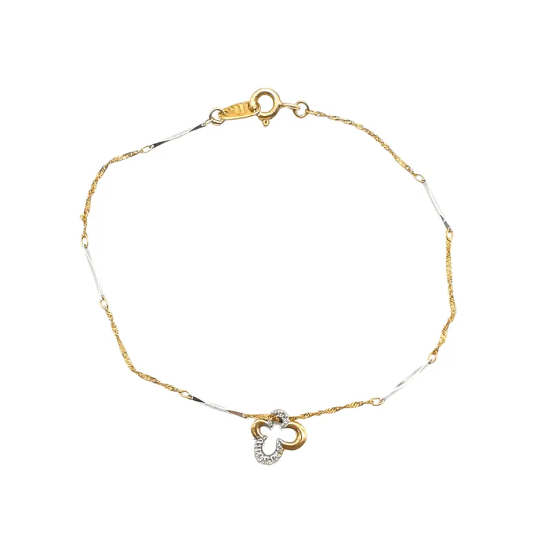 Bracelet en or et diamants sold by 58 Facettes