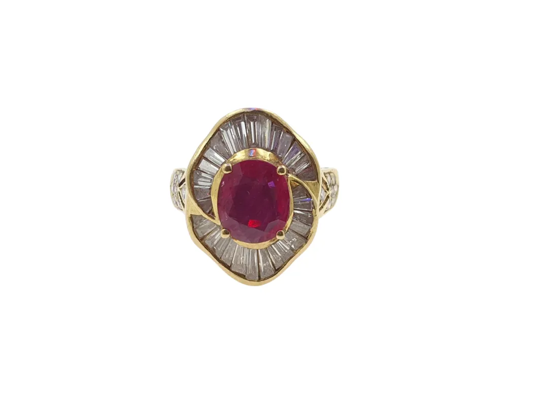 Bague Rubis et Diamants Or 750/000 sold by 58 Facettes